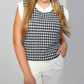 Cloud Ten - Houndstooth Sweater Vest