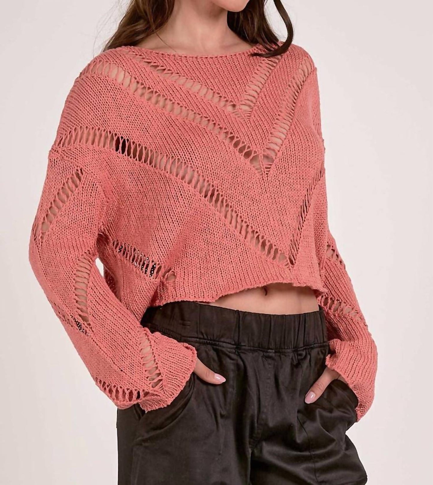 Elan - Ivy Cutout Sweater