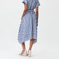 Joseph Ribkoff - Collared Striped Dress