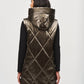 Joseph Ribkoff - Hooded Sleeveless Quilted Zip Front Puffer Vest
