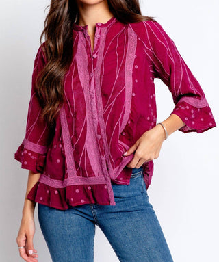 Johnny Was - blusa de camurça