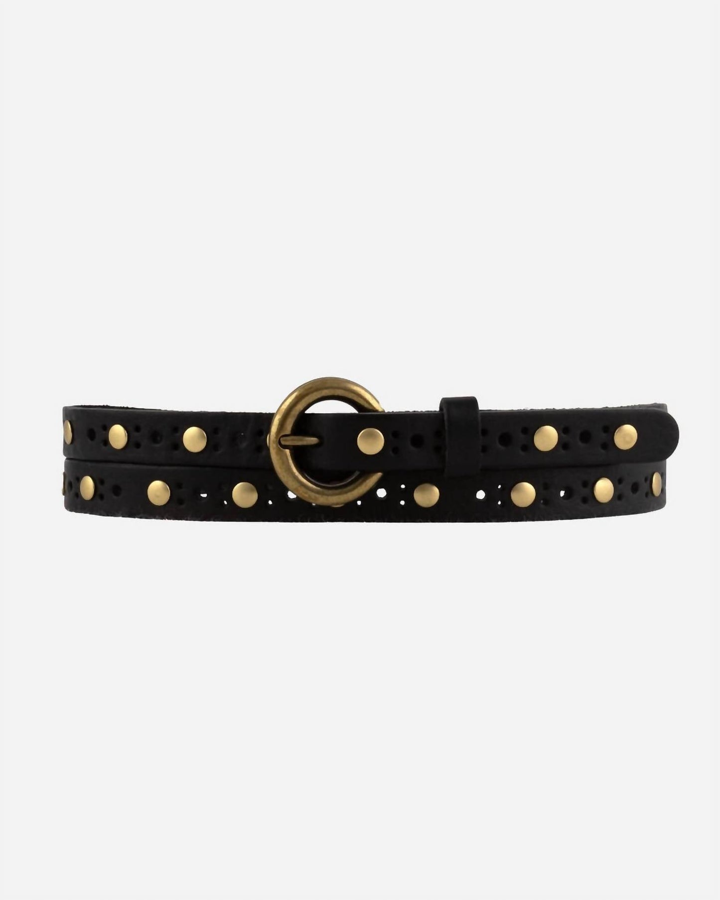 Amsterdam Heritage - Women's Chloe Vintage Studded Skinny Belt