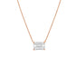 Diana M Jewels - Lab Grown East West Diamond Solitaire Pendant Necklace