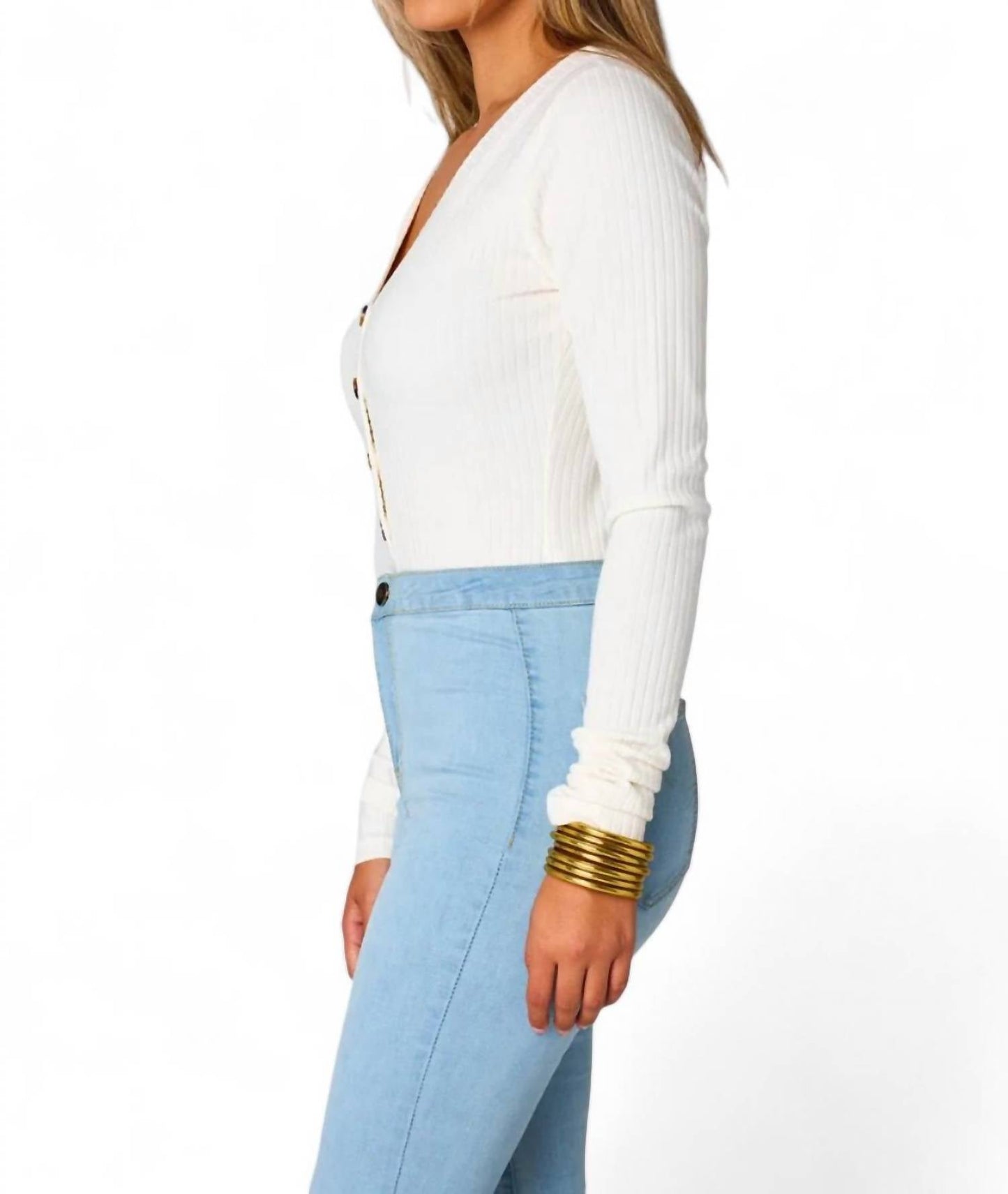 Buddylove - Holly Long Sleeve Button Up Bodysuit