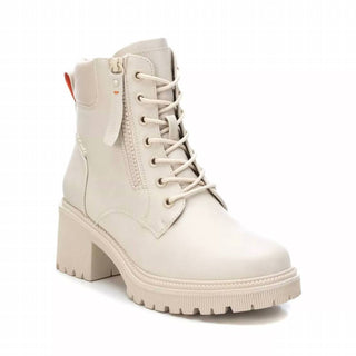 Xti - Botas femininas com cadarço e zíper