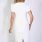 Frank Lyman - Tulip Sleeves And Diamonte Detail Knit Dress