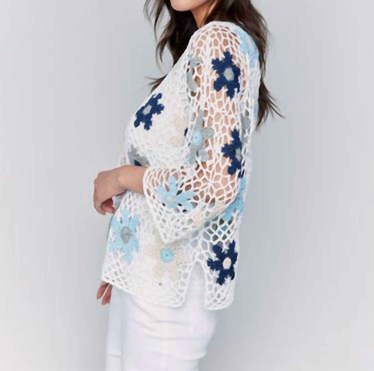 Charlie B - Handcrafted Floral Crochet Top