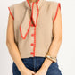 &Merci - Tie neck sweater vest