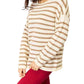 Double Take - Chic Striped Boat Neck Sweater