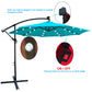 10 ft Outdoor Patio Umbrella Solar Powered LED Lighted Sun Shade