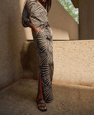 Joseph Ribkoff - Calças de gaze de perna larga