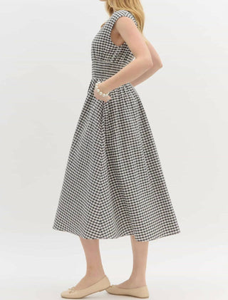 Introdução - Vestido midi xadrez Charlotte