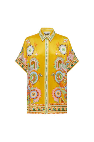 Alemais - Pinball Silk Button Down Shirt