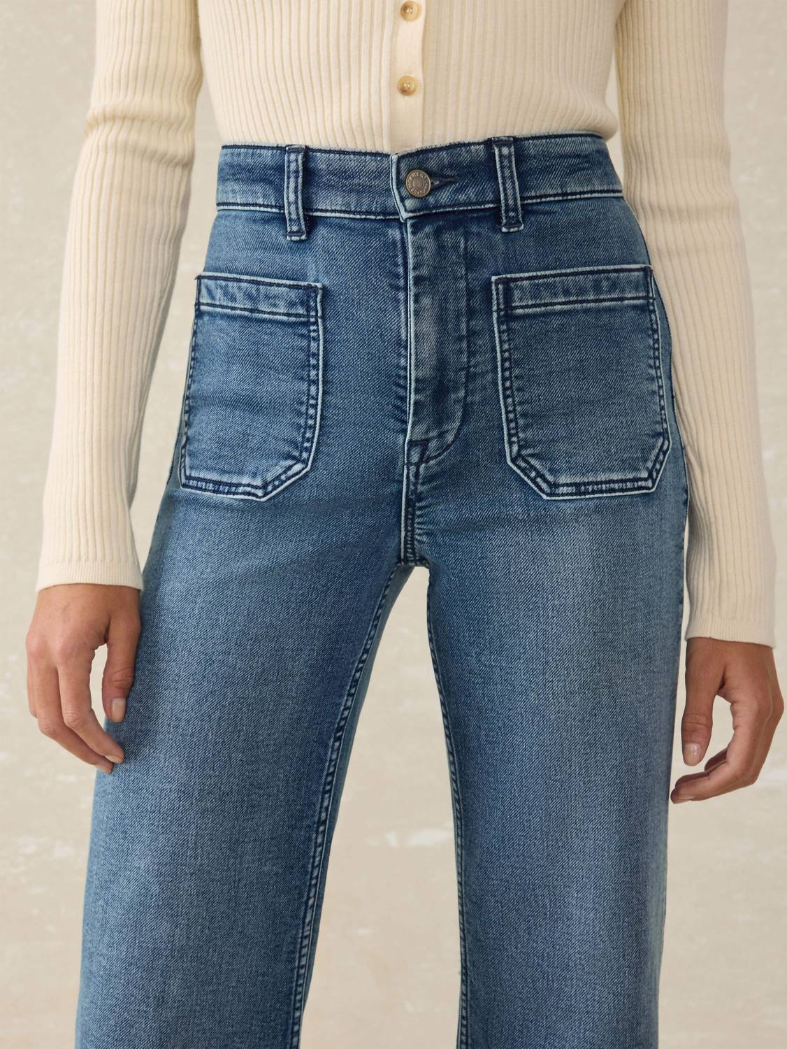 Faherty - Stretch Terry Patch Pocket Ankle Pant