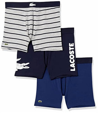 Lacoste - Men's Iconic Cotton Stretch Fashion Briefs - 3 Pack