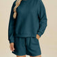 Double Take - Textured Top And Shorts Set