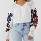 Free People - Poplin Floral Blouse