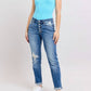 Judy Blue - Mid Rise Button-fly Boyfriend Jeans