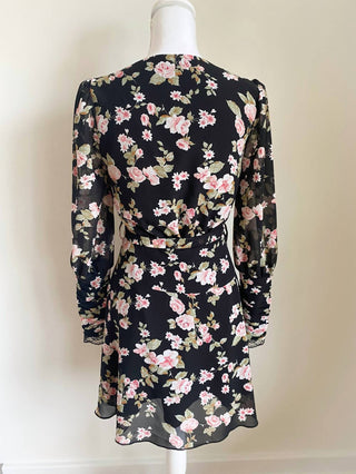 Ariti Kaziris - Women's Floral V-neck Belted Dress