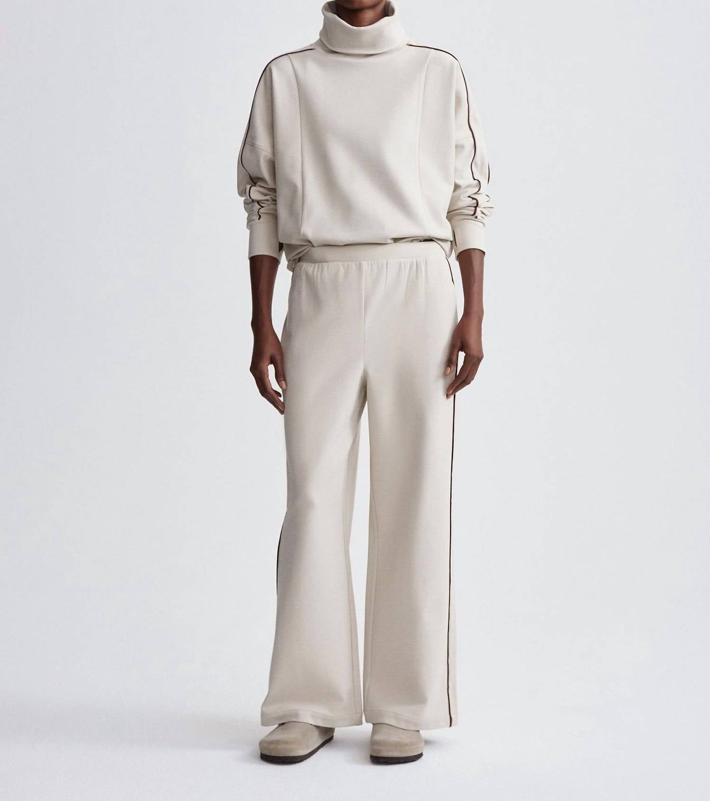 Varley - Brushed Rib Wide Leg Pants