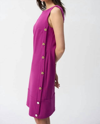 Joseph Ribkoff - Sheath Boat-neck Sleeveless Dress Style