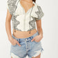 Free People - Temecula V-neck Cropped Blouse