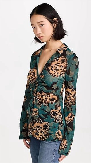 Free People - Camiseta feminina Lucky Shirtee