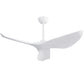 Ceiling Fan Without Light, DC Motor Remote Control Fan For Indoor / Outdoor Use - White