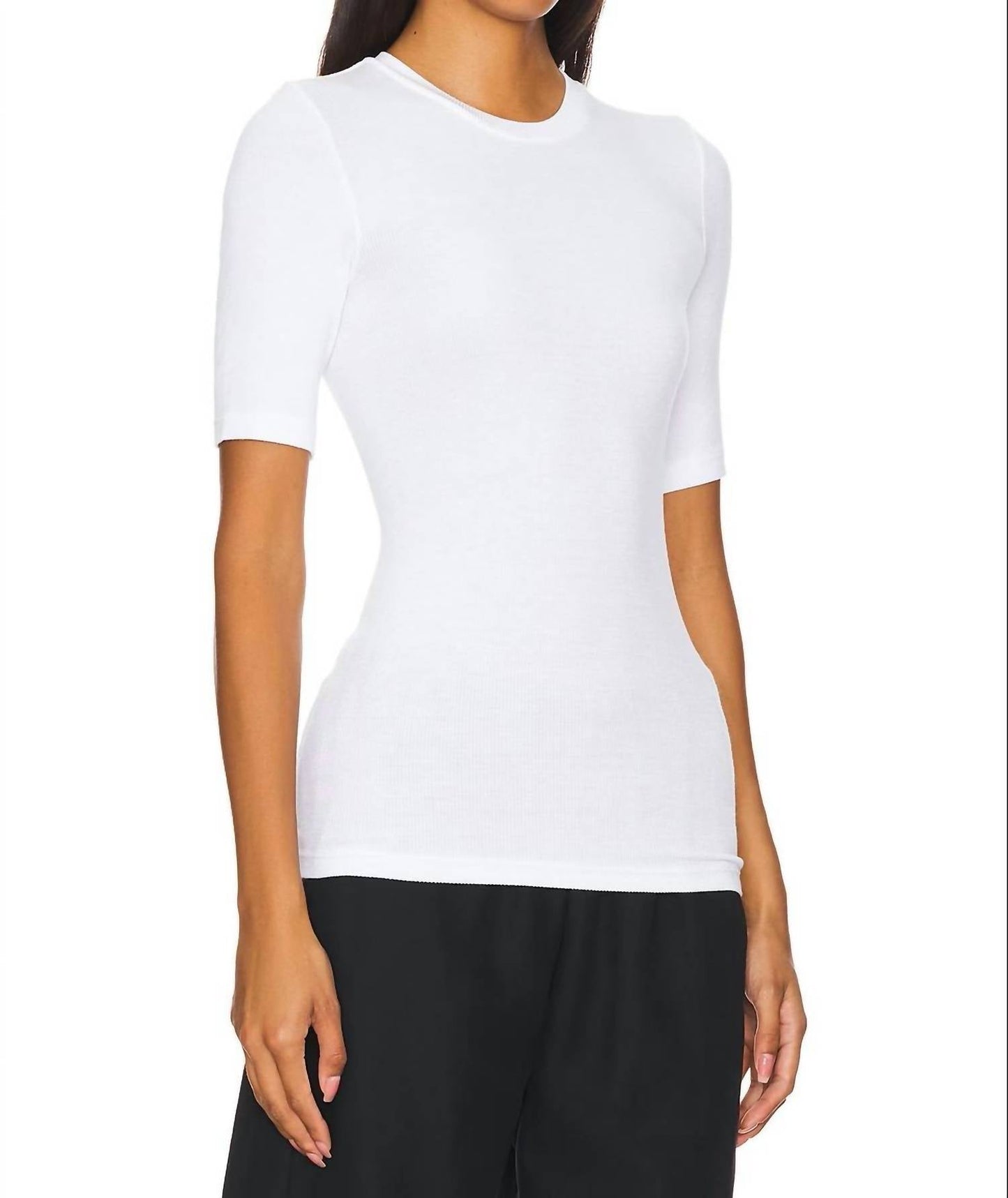 Enza Costa - Ribbed Jersey Tee Top