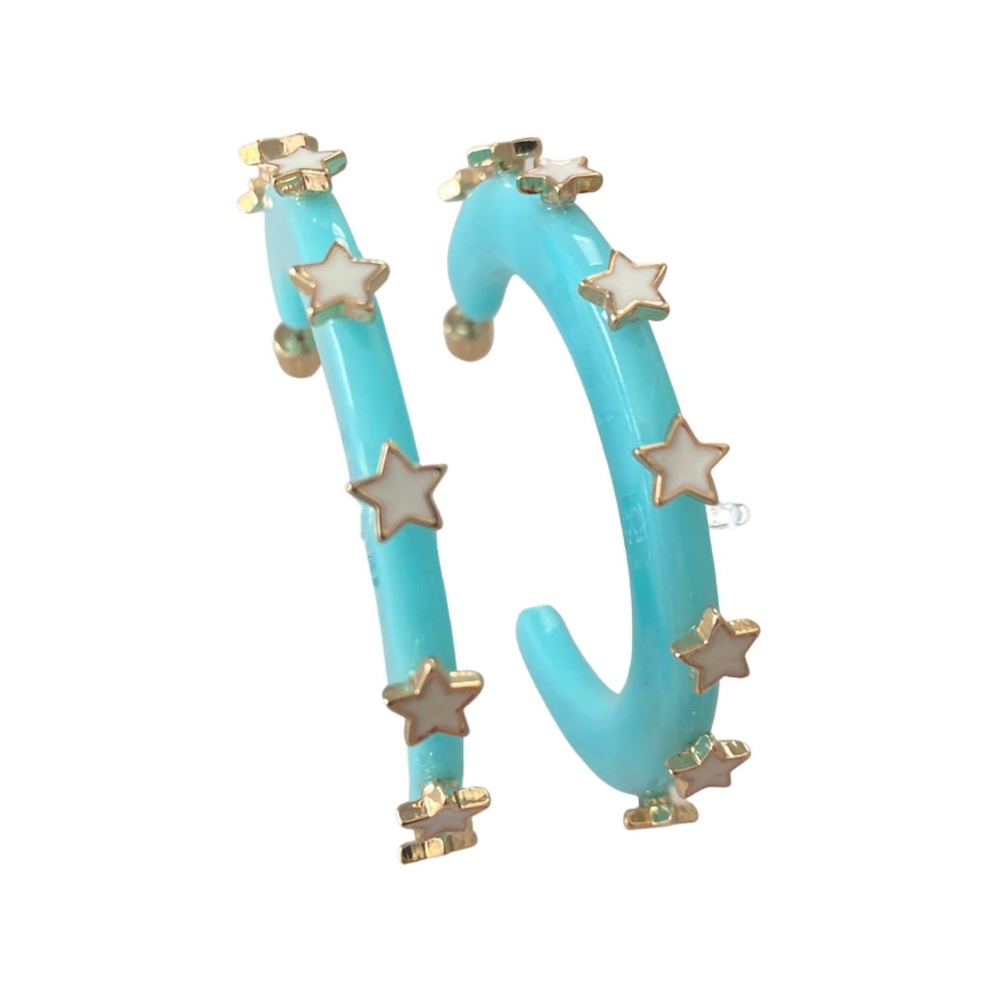 Smith & Co - Women's Starlight Jewel Hoop Earring