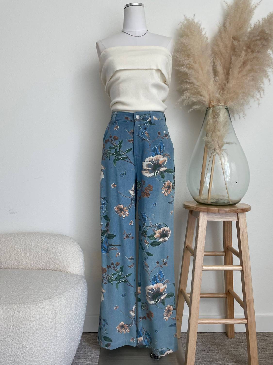 Acoa - Women's Floral Print Jeans