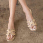 Oasis Society - Women Nina H Cutout Raffia Slide