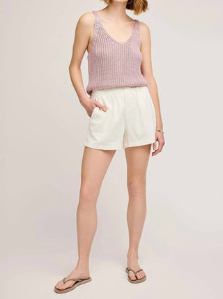 Gentle Fawn - Shorts Cleo Cotton Twill Cintura Alta