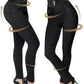 Siluets - Women's High-waisted Shapewear Dress Pants With Powernet And Butt Lift