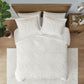 King/Cal King Embroidered Medallion Faux Fur Comforter Mini Set