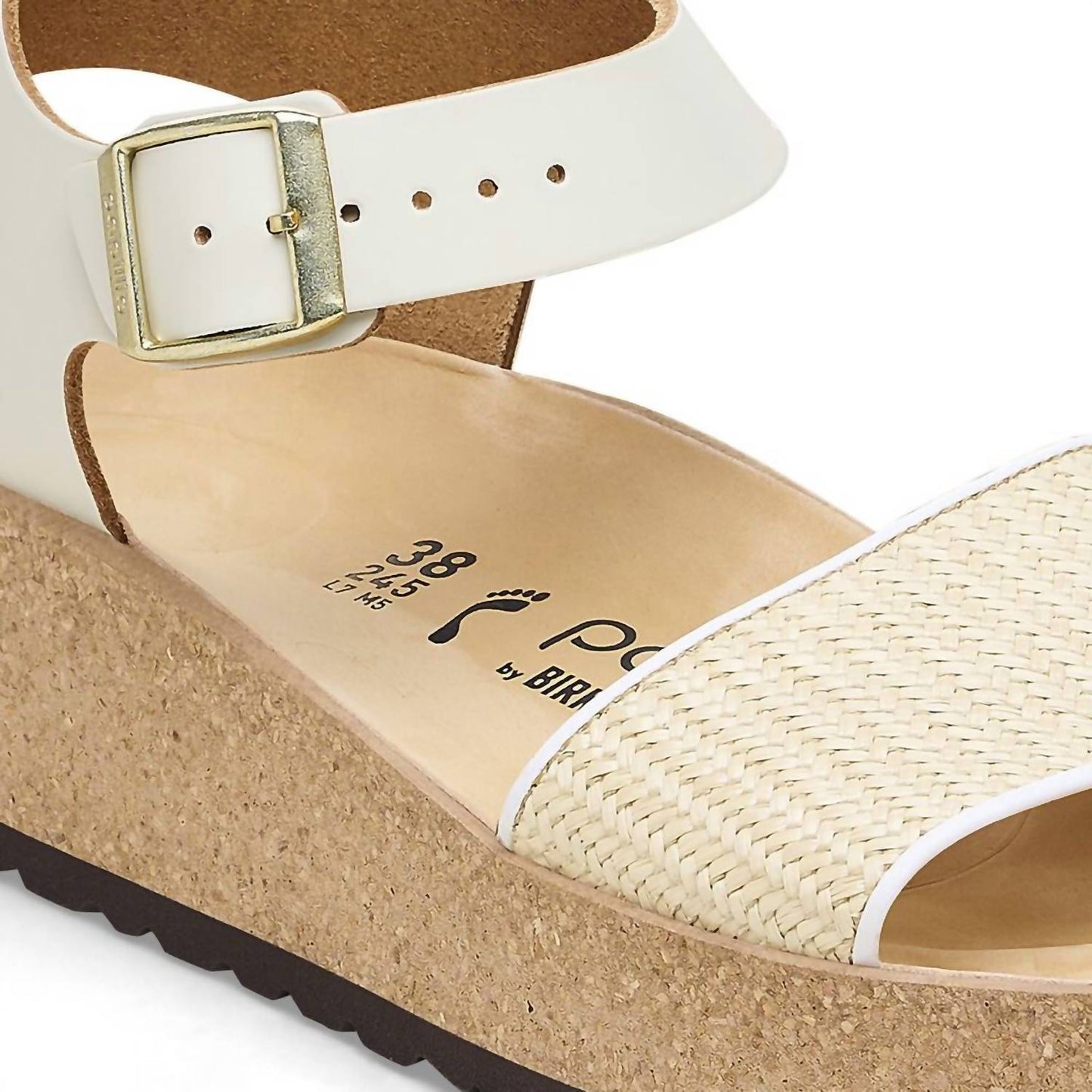 Birkenstock - Women's Glenda Raffia Leather Sandals - Medium/Narrow
