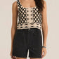 Z Supply - CALLE CROCHET CROPPED TANK