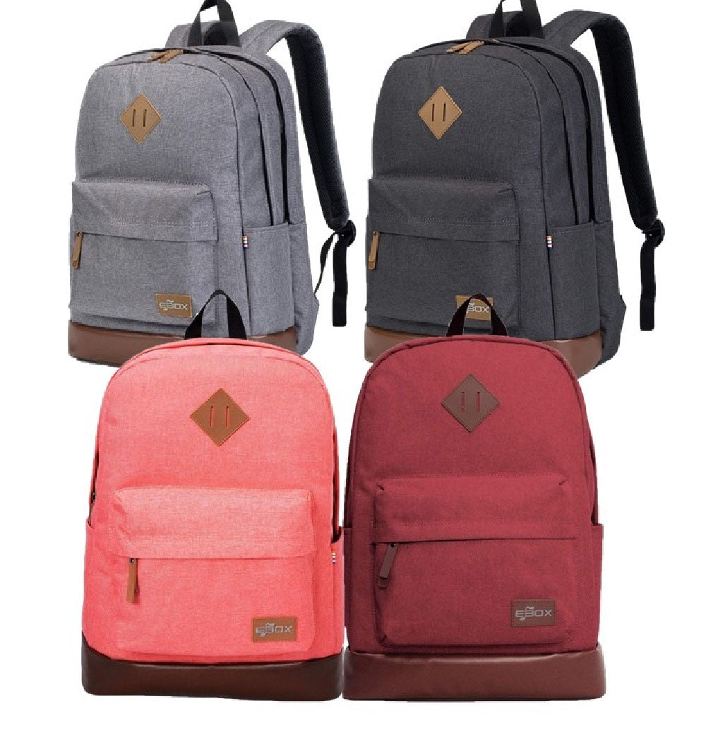 Mochila de viagem Ebox Classic com compartimento para laptop e armazenamento para tablet de 15,6"