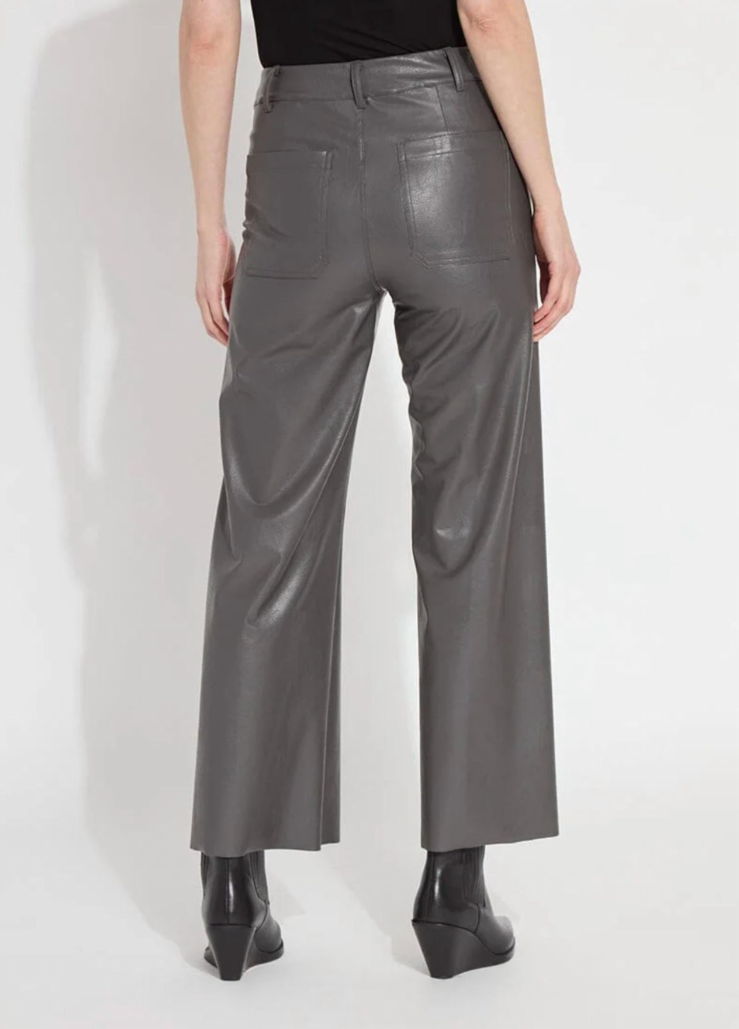 Lysse - Vegan Leather Wide Leg Pants