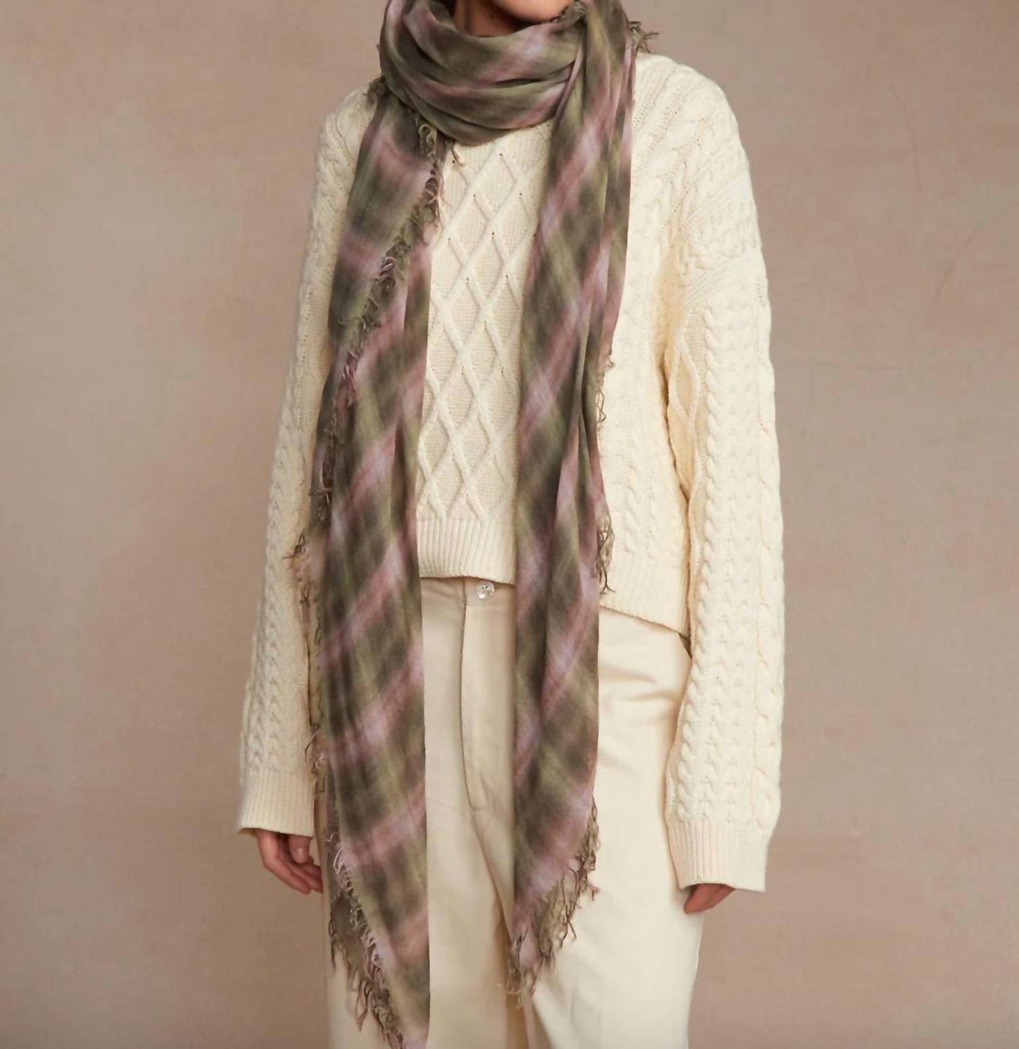 Chan Luu - Women's Plaid Scarf