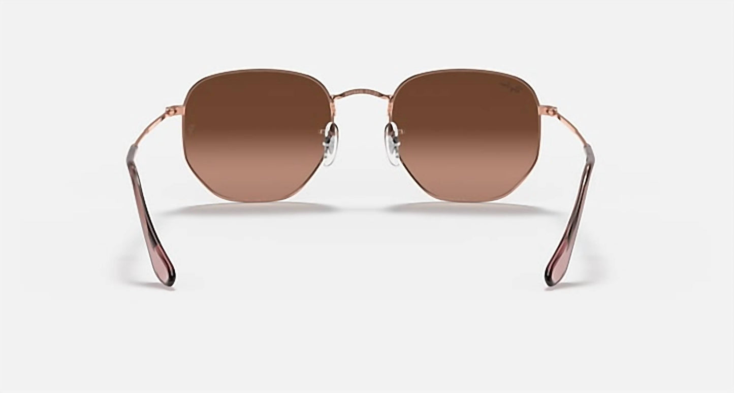Ray Ban - Hexagonal Flat Lens Medium Non Polarized Sunglasses Rb3548n 9069a5