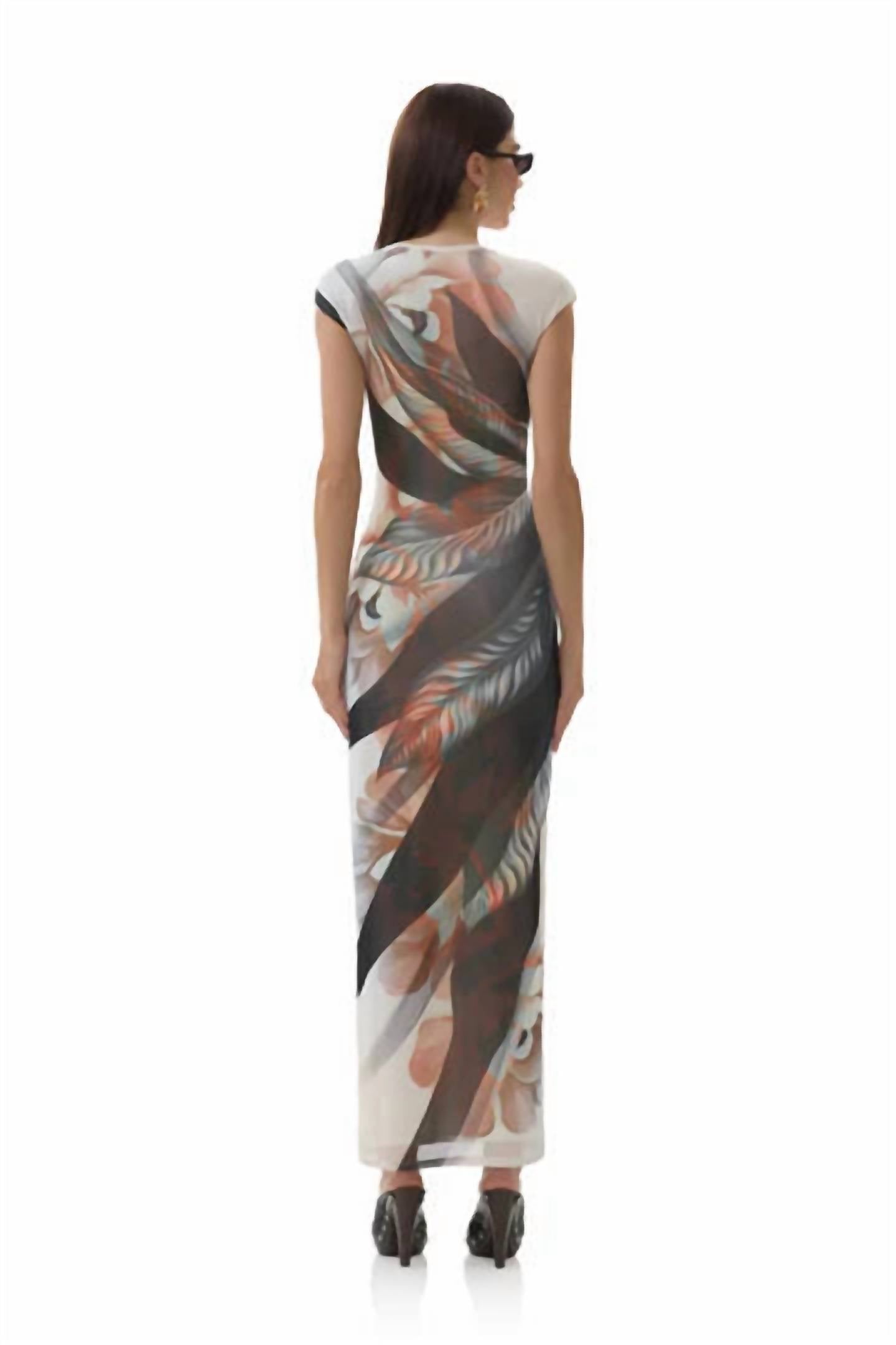 Afrm - Leaf Lotus Maxi Dress