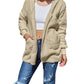 Double Take - Full Size Teddy Hooded Jacket with Pockets