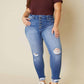 Kancan - High Rise Button Fly Ankle Skinny Jeans - Plus