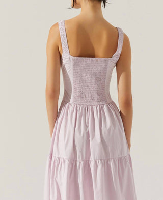 Astr - Vestido longo de leiteira em camadas Temperance