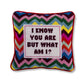 Furbish Studio - But What Am I Needlepoint Pillow