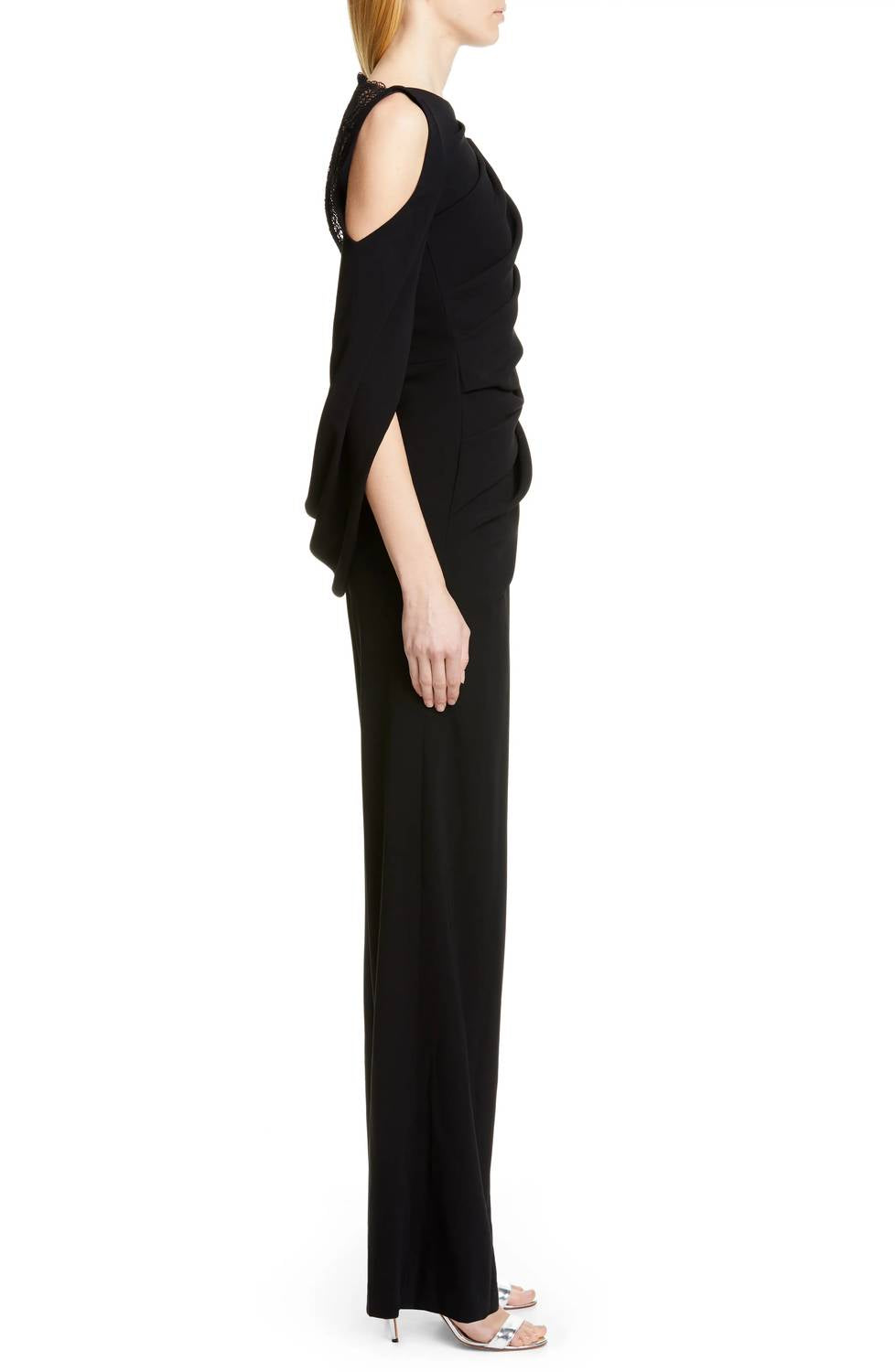 Talbot Runhof - Pigalle Crepe Lace Jumpsuit
