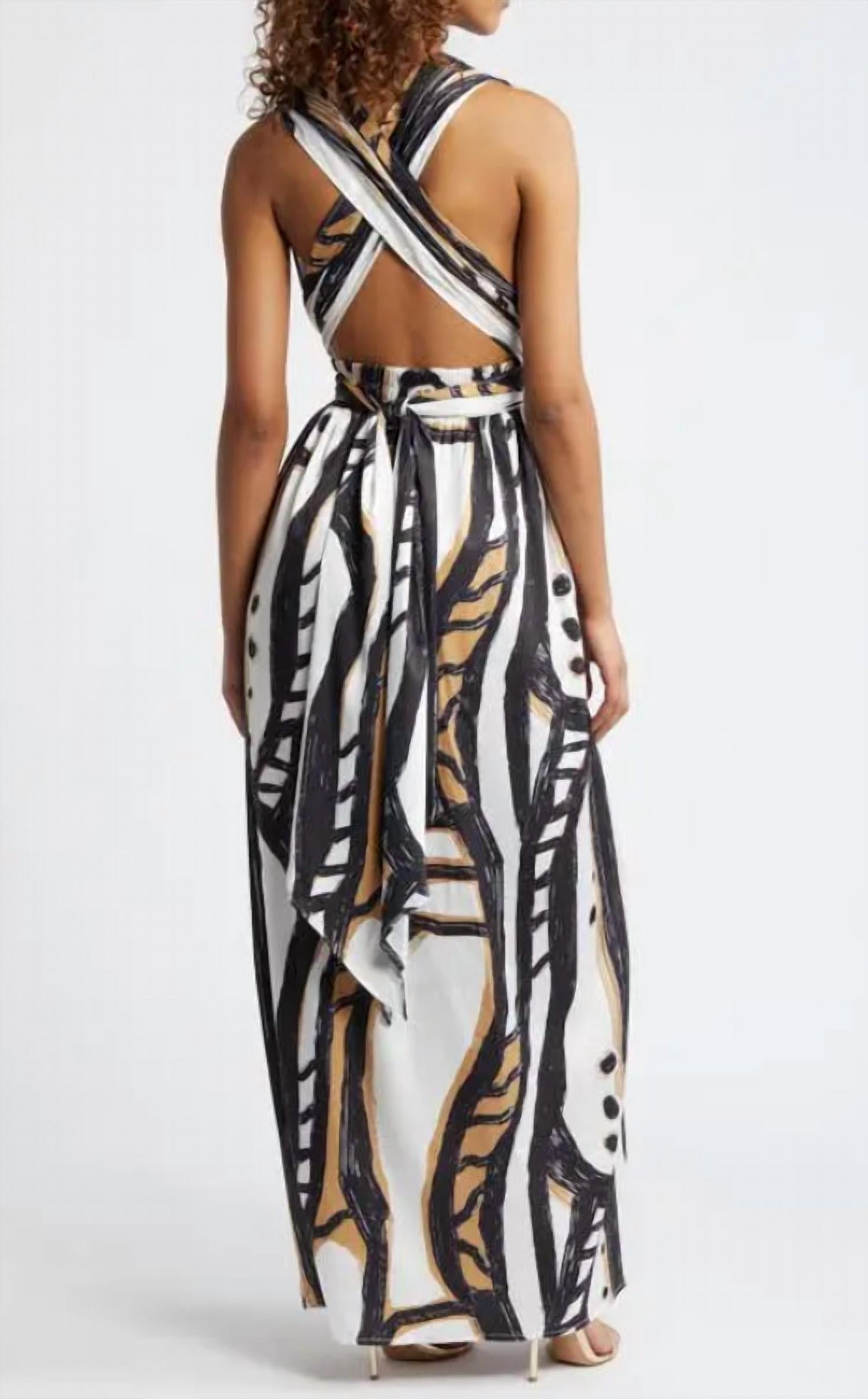Diarrablu - Mailys Halter Neck Wrap Dress
