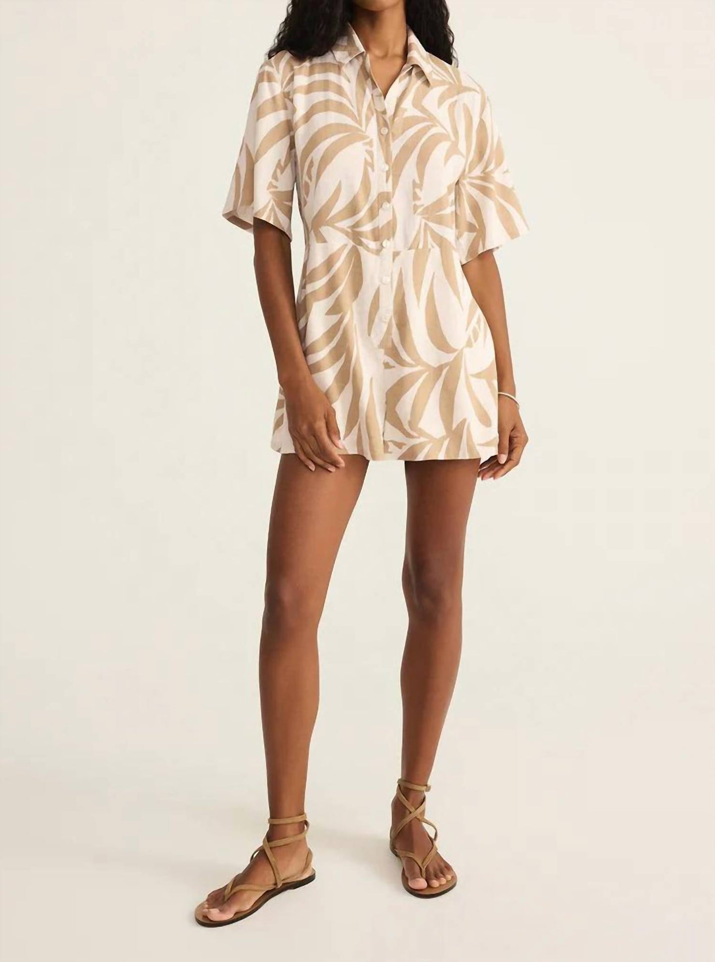 Z Supply - Marcel Palm-print Romper