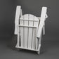 Folding Adirondack Chair with Dual Cup Holder - White